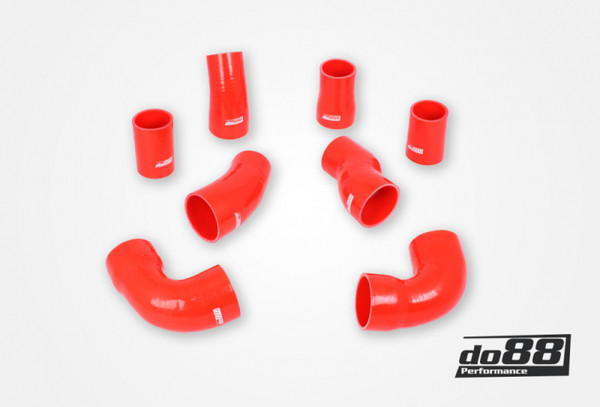 do88 02-04 Audi RS6 4.2L BiTurbo (C5) Pressure Hoses - Red - DO88-KIT190R Photo - Primary