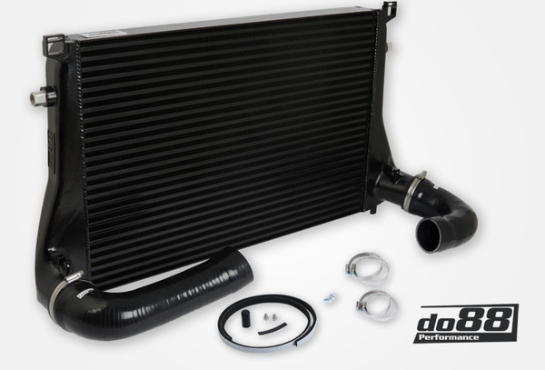 do88 Audi/Seat/Skoda/Volkswagen 1.8T/2.0T (MQB) Intercooler w/Black Hoses - ICM-300-S Photo - Primary