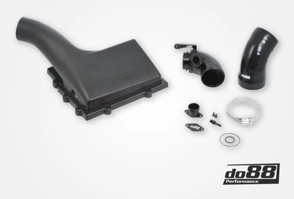 do88 VAG 1.8 2.0 TSI (MQB) V1 Intake System w/Inlet Pipe Black Hose - LF-120-S-130 Photo - Primary