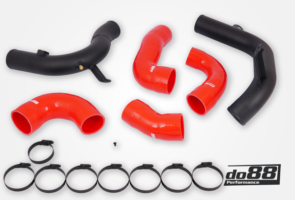 do88 VAG 2.0 TSI EA888 Gen4 (245hp) do88 Intercooler Pressure Pipes Red Hoses - TR-340-DO88-2-R Photo - Primary