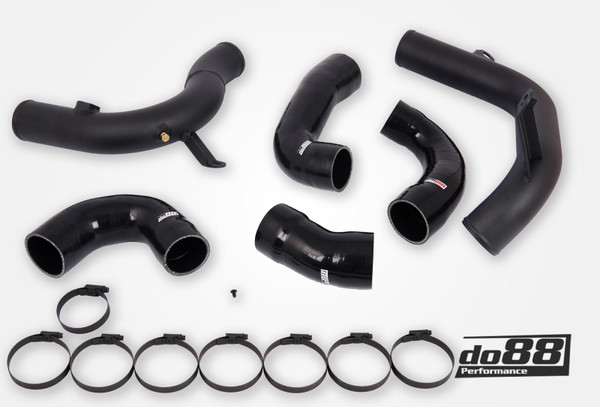 do88 VAG 2.0 TSI EA888 Gen4 (245hp) OEM Intercooler Pressure Pipes Black Hoses - TR-340-OE-2-S Photo - Primary