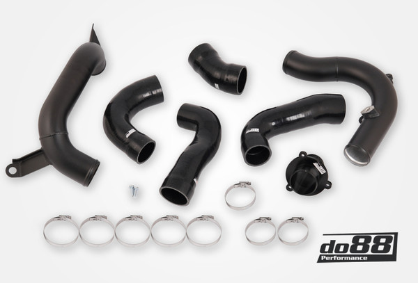 do88 14-17 Volkswagen Polo GTI 1.8T/Seat Ibiza Cupra 1.8T EA888 Pressure Pipes + TurboMuffler Delete - TR-430-S-CP-110 Photo - Primary