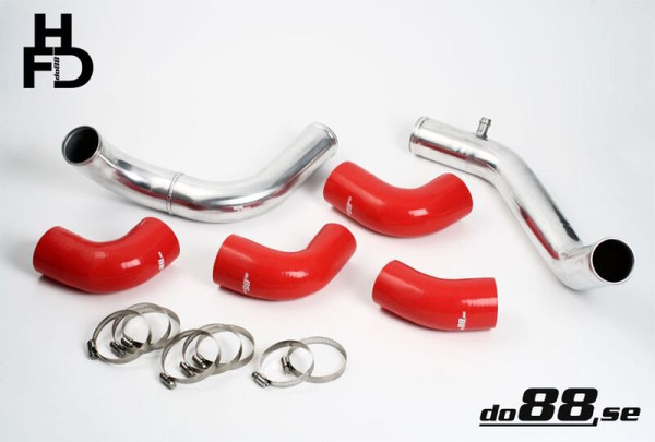 do88 Volvo 7/940 Turbo Center Connection Pipe Kit Red Hoses standard Throttle Body - TR-940-R-63 Photo - Primary