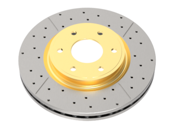 DBA 2020+ Chevrolet Silverado 1500 6.2L Rear Drilled & Slotted Street Series Rotor w/Gold Hat - DBA3065X User 1