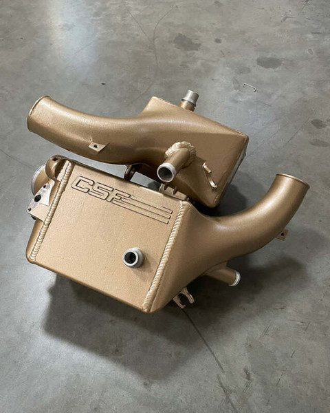 CSF 16-21 BMW M5 (F90) / 17-21 BMW M8 (F91/F92/F93) Twin Charge-Air-Cooler Set - Bismark Gold - 8178BG User 1