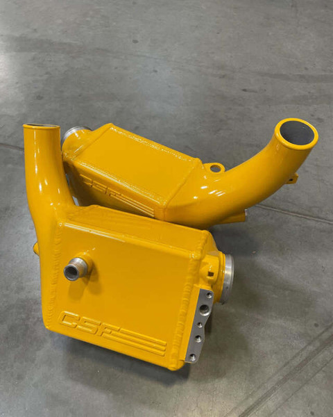 CSF 16-21 BMW M5 (F90) / 17-21 BMW M8 (F91/F92/F93) Twin Charge-Air-Cooler Set - Mustard Yellow - 8178MY Photo - Primary
