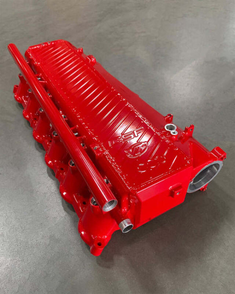 CSF BMW Gen 1 B58 Charge-Air-Cooler Manifold - Fire Engine Red - 8300FER Photo - Primary