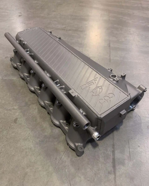 CSF Toyota A90/A91 Supra/ BMW G-Series B58 Charge-Air Cooler Manifold - Thermal Grey - 8200TG Photo - Primary