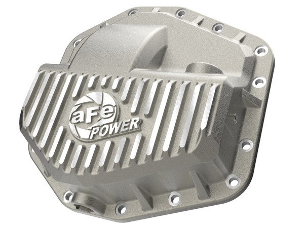 aFe POWER Street Series Front Diff Cover Raw w/ Machined Fins Ford F-250/350 23-26(Dana M235) - 46-71480A Photo - Primary