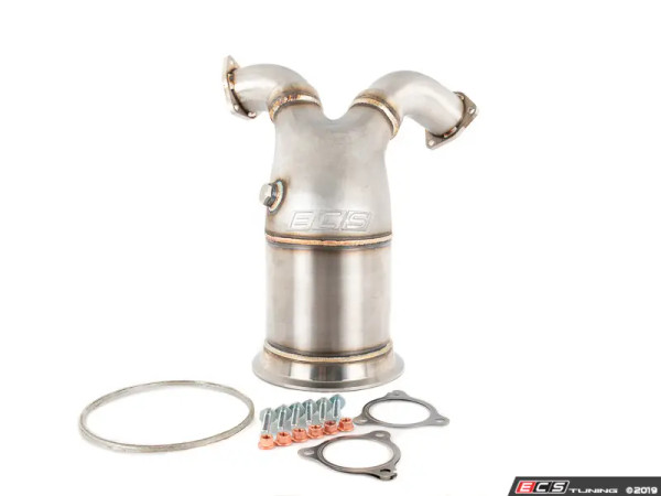 Audi B9 S4/S5 Cast Stainless Steel High Flow Catted Downpipe - ES#3979009