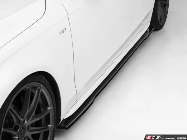 Audi B8/B8.5 A4/S4 Flat Side Skirts - Gloss Black - ES#4045736