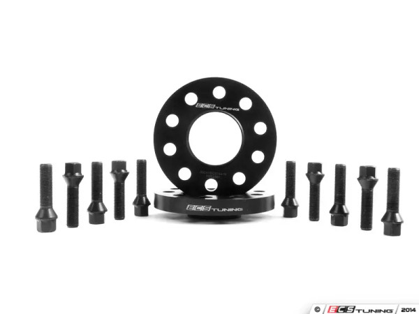 Wheel Spacer & Bolt Kit - 17.5mm With Black Ball Seat Bolts - ES#2748288