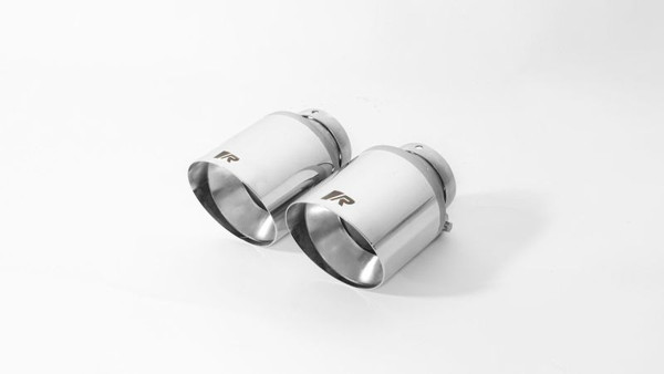 Remus Stainless Steel 102mm Short Style Straight Chrome Tail Pipe Set (Pair) - 0426 70SGR Photo - Primary