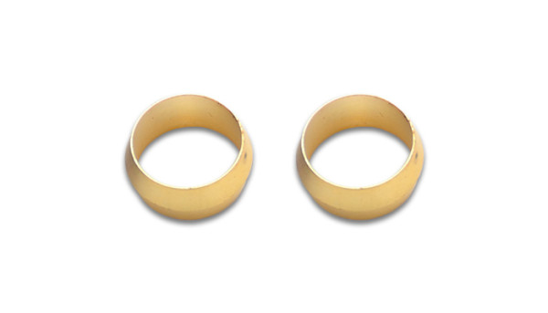 Vibrant 5/8in Brass Olive Hardline Tubing Inserts (2 Pack) - 16469 Photo - Primary