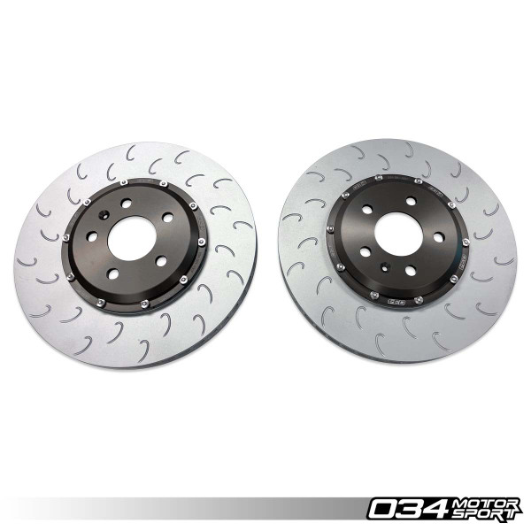 2-PIECE FLOATING FRONT BRAKE ROTOR UPGRADE KIT FOR AUDI B8/B8.5 S4/S5 - 034-301-1007
