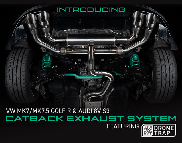 iE MK7 Golf R & 8V S3 Catback Exhaust System
