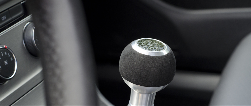 BFI Heavy Weight Shift Knob - Red Alcantara (VW/Audi Fitment)