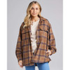 SURF CHECK  WOMENS JACKET - TOFFEE