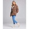 SURF CHECK  WOMENS JACKET - TOFFEE