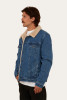 Ringers Western Milawa Mens Corduroy Jacket - Mid Wash Blue