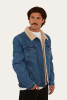 Ringers Western Milawa Mens Corduroy Jacket - Mid Wash Blue