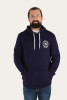 Ringers Western Signature Bull Mens Pullover Hoodie - Dark Navy with White Print