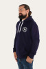 Ringers Western Signature Bull Mens Pullover Hoodie - Dark Navy with White Print