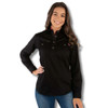 Ringers Western Pentecost River Womens Half Button Work Shirt - Black / Melon
