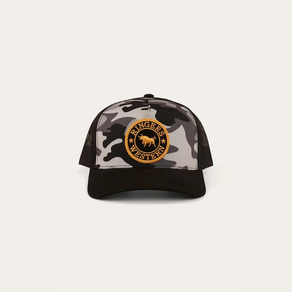 Ringers Western Signature Bull Trucker Cap Grey Camo McCredden's