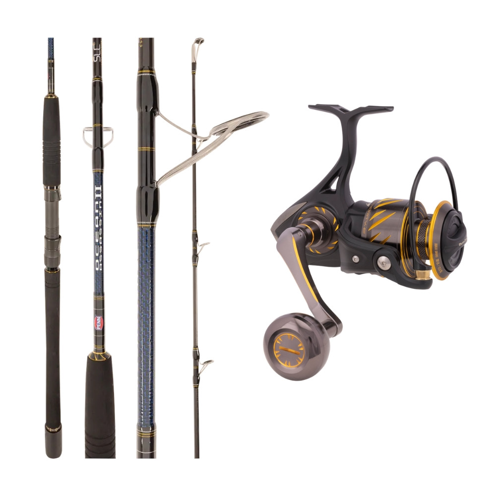 Penn Authority 3500 Penn Ocean Assassin 752M PE Spinning Combo