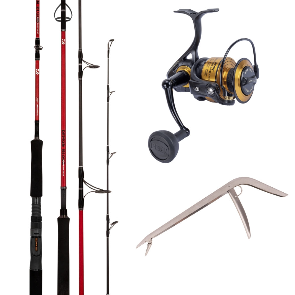 Penn Spinfisher VII 5500 Demon Blood S64 PE 2-4 Spinning Combo