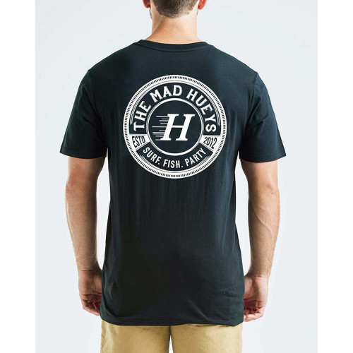 SURF FISH PARTY SS TEE - BLACK