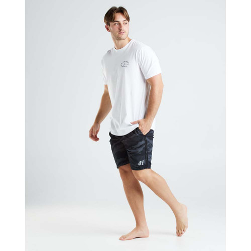 THE DINGO II CAMO QUICK DRY VOLLEY SHORT 18" - BLACK CAMO