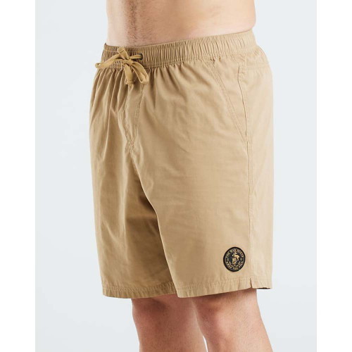 DROP THE PICK VOLLEY SHORT 18" - TAN