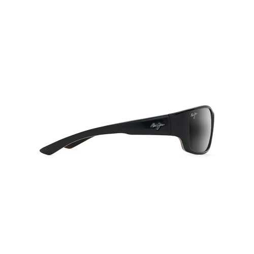 Maui Jim GREY LOCAL KINE SHINY BLACK/GREY/MAROON