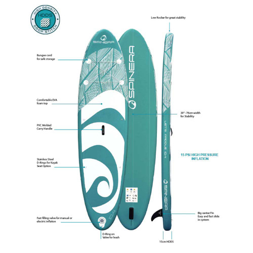 SPINERA LETS PADDLE 10'4 SUP TEAL