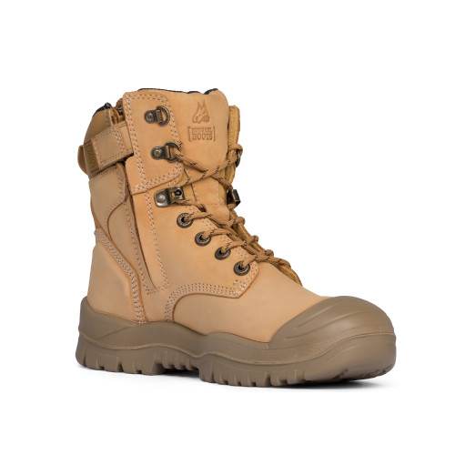 Mongrel Boots 561050 High Leg ZipSider Safety Work Boot - Wheat