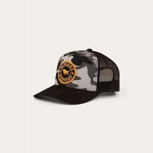 Ringers Western Signature Bull Trucker Cap - Grey Camo Ringers Western Signature Bull Trucker Cap - Grey Camo
