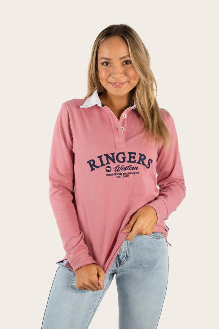 Ringers Western Portland Womens Rugby Jersey - Rosey Pink