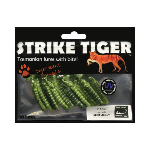 Strike Tiger 2" T-Tail Pro Series Soft Plastic Strike Tiger 2" T-Tail Pro Series Soft Plastic