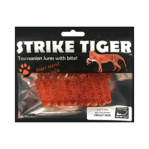 Strike Tiger 2.5" T-Tail Soft Plastic Strike Tiger 2.5" T-Tail Soft Plastic