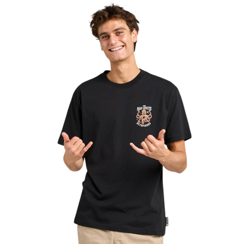 ANCHOR OCTOPISSED | SS TEE - BLACK