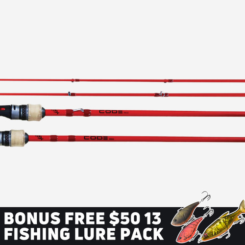 13 Fishing Code Red Spinning Rods