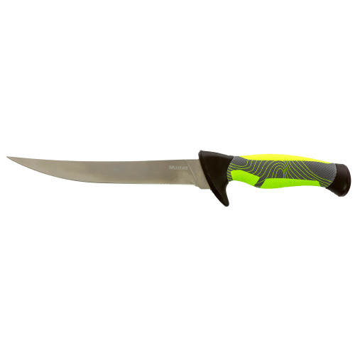 Mustad Green 7" Fillet Knife Mirror Polish