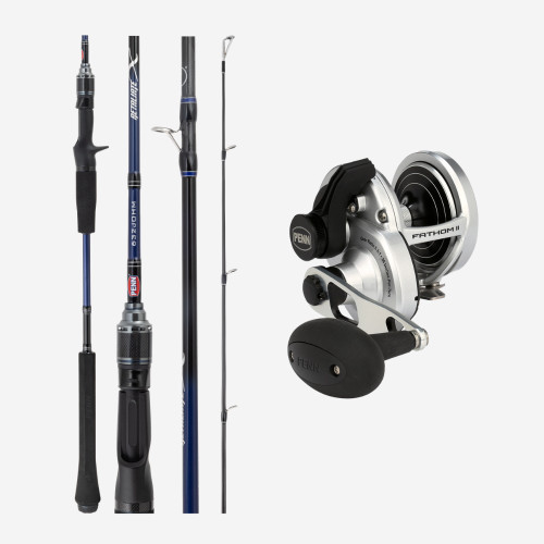 Penn Fathom II 15LD / Penn Retaliate X 622JOH PE3-4 Overhead Combo