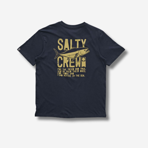 SALTY CREW Tried and True Premium SS Tee Shirt Navy