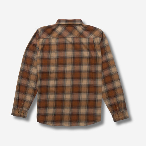 SALTY CREW Daybreak Flannel Shirt Friar Brown
