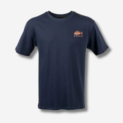 DESOLVE Staple Snapper Tee Shirt Navy