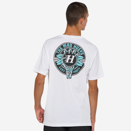 The Mad Hueys Surf Hueys | SS Tee - White