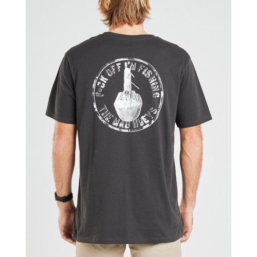 FK OFF IM FISHING SS TEE - VINTAGE BLACK